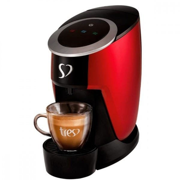 Cafeteira Espresso Três Corações Touch Vermelha - 110V