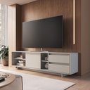Ver imagem 2 de Rack para TV até 65 Polegadas 180cm com Nichos 2 Gavetas Linea Arenas