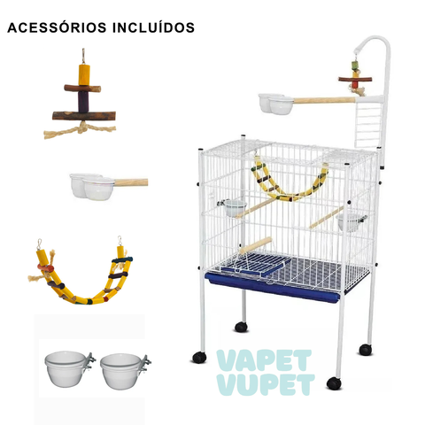 Viveiro para Papagaio Completo Luxo