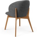 Ver imagem 4 de Kit 02 Cadeiras de Jantar e Estar Living Estofada Mia L02 Linho Cinza Escuro