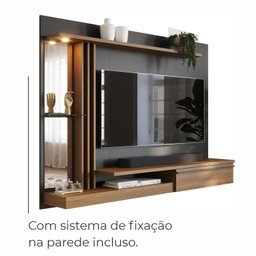 Painel de Tv 55 Babus Petra - Moderno 5 Prateleiras - 6