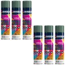 Ver imagem 2 de Tinta Spray 400ml Verde Escuro Uso Geral em Aço Ferro Gesso Cerâmica Couro | Universo | Kit 06 Un