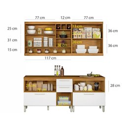 Cozinha Modulada com 4 Peças Burguesa Premium Mdf Nesher - 7