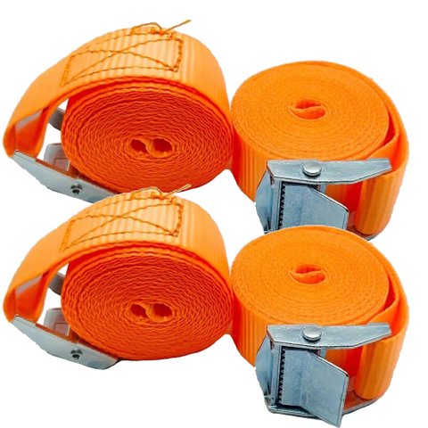 Kit 4 Cinta para Amarração de Carga sem Catraca 2,5m X 2,5cm - Starfer
