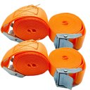 Ver imagem 1 de Kit 4 Cinta para Amarração de Carga sem Catraca 2,5m X 2,5cm - Starfer