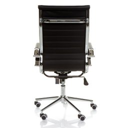 Conjunto 3 Cadeiras de Escritório Charles Eames Esteirinha Alta - Preta - Kza Bela - 4 Conjunto 3 Cadeiras de Escritório Charles Eames Esteirinha Alta - Preta - Kza Bela - 4