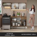 Ver imagem 6 de Armário de Cozinha Compacta 165cm Rustic Emilly Madesa 04