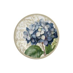Conjunto com 6 Pratos de Sobremesa Acetinado Hortênsia Ø21cm Alleanza Cerâmica - 1