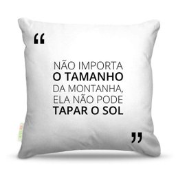 Almofada 40 x 40cm Nerderia e Lojaria frases montanha colorido - 1