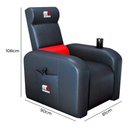 Ver imagem 6 de Poltrona Gamer Com Encosto Reclinável Para Mesa Apoio De Copo