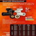 Ver imagem 3 de Spot Led Direcionável Sobrepor 7w Pt Bivolt 6500k Foxlux