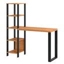 Ver imagem 2 de Estante Escrivaninha Estilo Industrial F29 Freijó-preto Fosco - Pradel