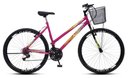 Ver imagem 1 de Bicicleta Colli Cazelle Allegra Aro 26 Freio V-brake Quadro 18 Rosa Neon