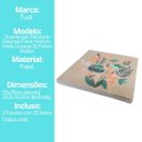 Ver imagem 7 de Kit Guardanapo Estampado Floral Marrom Luxo 40 Folhas 33cm - Tuut