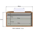 Ver imagem 5 de Gabinete de Banheiro com Cuba 01 Gaveta 80cm Mel Arenas Proddy Mel Arenas