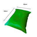 Ver imagem 2 de Puff Almofadão Retangular Almofadão Gigante Eventos Estofadão Aconchegante Cheio - Verde