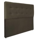 Ver imagem 1 de Cabeceira Botões Cama Box Estofada Luxo Suede Rbl:queen Tradicional/marrom