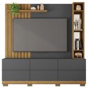 Ver imagem 3 de Estante Home para Tv até 70 Polegadas Space Cinza Caemmun