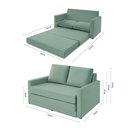 Ver imagem 2 de Sofá Simi 2 em 1 Sofá Cama Verde Estofama