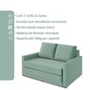 Ver imagem 4 de Sofá Simi 2 em 1 Sofá Cama Verde Estofama
