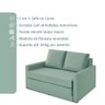 Sofá Simi 2 em 1 Sofá Cama Verde Estofama - 4