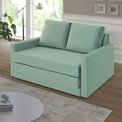 Sofá Simi 2 em 1 Sofá Cama Verde Estofama