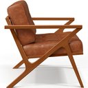 Ver imagem 6 de Poltrona Decorativa Sala de Estar com Cintas de Corano Laís B04 Couríssimo Camel - Lyam Decor