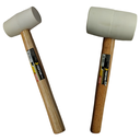 Ver imagem 1 de Kit 2 Marretas Borracha Branca para Piso-1 Marreta 60mm+1 Marreta 40mm Fertak