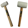 Kit 2 Marretas Borracha Branca para Piso-1 Marreta 60mm+1 Marreta 40mm Fertak - 1