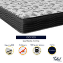 Ver imagem 2 de Cama Box Baú Bipartido Casal Bege e Colchão Iso 100 D33 Ortobom