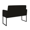 Ver mais imagens de Kit 2 Poltronas + Namoradeira para Recepção Preto