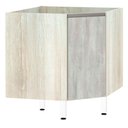 Ver imagem 1 de Balcão de Cozinha sem Tampo Canto Diagonal Luciane 1 Porta Luci Luciane Móveis