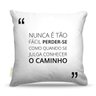 Almofada 40 x 40cm Nerderia e Lojaria frases caminho colorido - 1