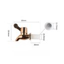 Ver imagem 3 de Torneira para Suqueira Dispenser Plástico Dourada Prata Rosé Luxo Filtro com Vedação