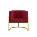 Ver imagem 2 de Kit Sofá 2 Lugares + 2 Poltronas para Recepção Balaqui Marsala