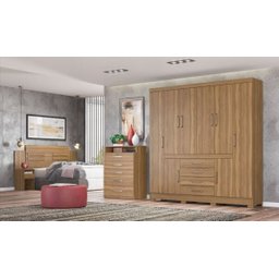 Guarda-Roupa Casal 8 Portas New Realce Amendola - 2