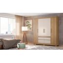 Ver imagem 2 de Guarda-Roupa Casal Bilbao 4 Portas Amendola Off-White