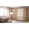 Guarda-Roupa Casal Bilbao 4 Portas Amendola Off-White - 2