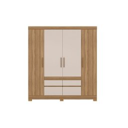 Guarda-Roupa Casal Bilbao 4 Portas Amendola Off-White - 3