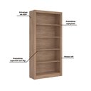 Ver imagem 4 de Estante Livreiro Office Presence Nogal Touch - Demóbile