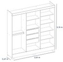 Ver imagem 5 de Guarda-Roupa Casal Prático 6 Portas Amendola