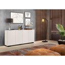 Ver mais imagens de Aparador Buffet Multimóveis Veneza 4 Portas FG3557 Branco/Preto