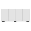 Ver imagem 7 de Aparador Buffet Multimóveis Veneza 4 Portas FG3557 Branco/Preto