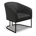 Ver imagem 4 de Namoradeira e 2 Poltronas Industrial Preto Stella Sintético D03 - D’Rossi