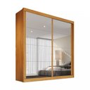 Ver imagem 1 de Guarda Roupa Mali 2 Portas de Correr 100 MDF com 02 Espelhos - Móveis Europa