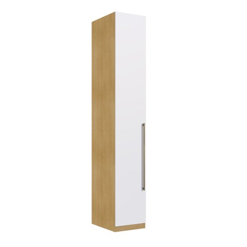 Closet Canto 4 Portas 4 Gavetas Infinity Savana/Branco