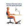 Apoio Descanso Base Suporte Ergonômico para Os Pés - Preto Nr17 - Maiart - 7