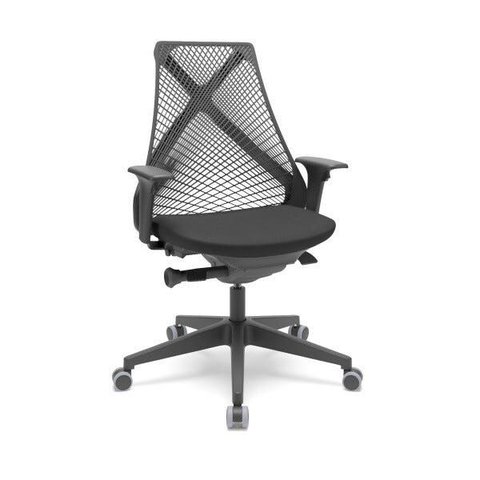 Cadeira Diretor Bix Autocompensador Slider Preta