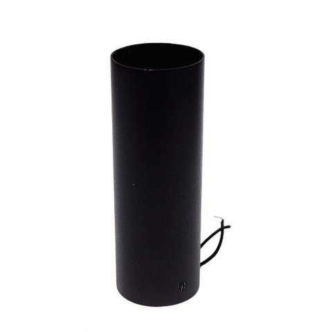 Plafon Sobrepor Tubo Redondo PF210 para 1 Dicáico GU10 Bivolt Preto 5cm