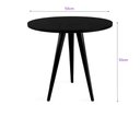 Ver imagem 2 de Mesa Lateral De Canto Tripé 50x50cm Preto